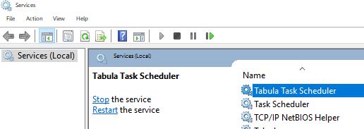 tabula task scheduler